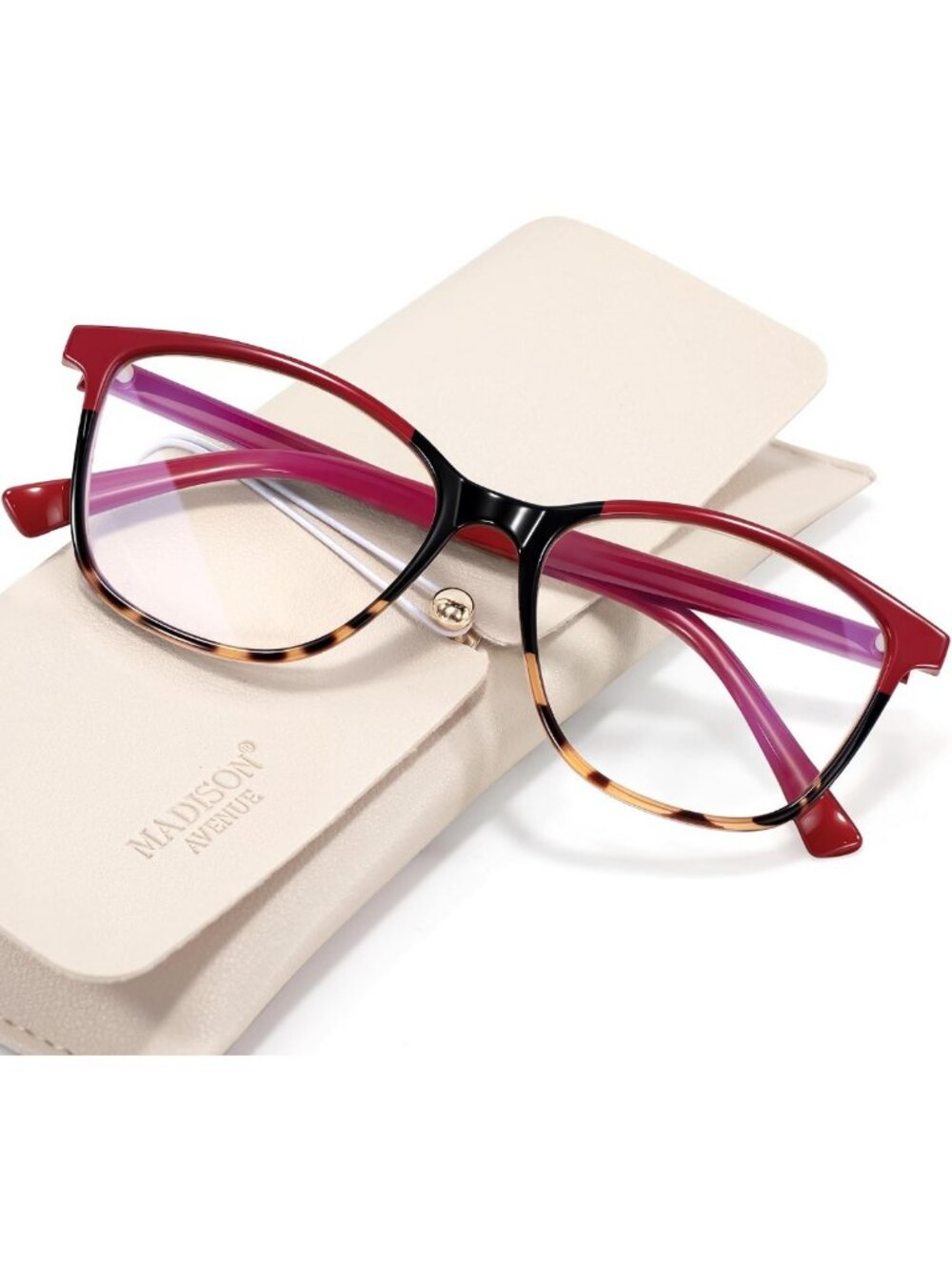 Vintage Square Blue Light Blocking Reading Glasses for Women - Computer Eyewear
